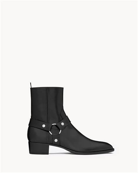 ysl wyatt harness boots|saint laurent harness boots.